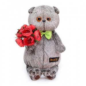 с красными пионами