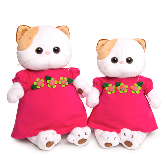in a crimson dress with flowers in a crimson dress with flowers