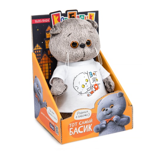 Кот Басик в футболке с принтом "Вот это кот", "Мультсериал"