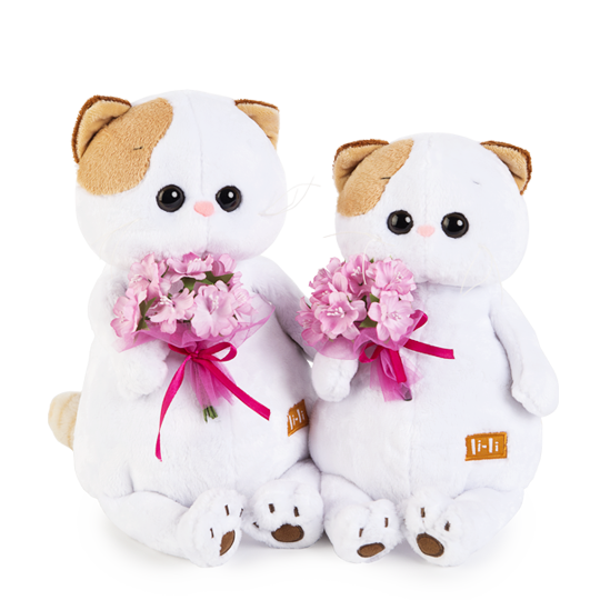 с розовым букетом