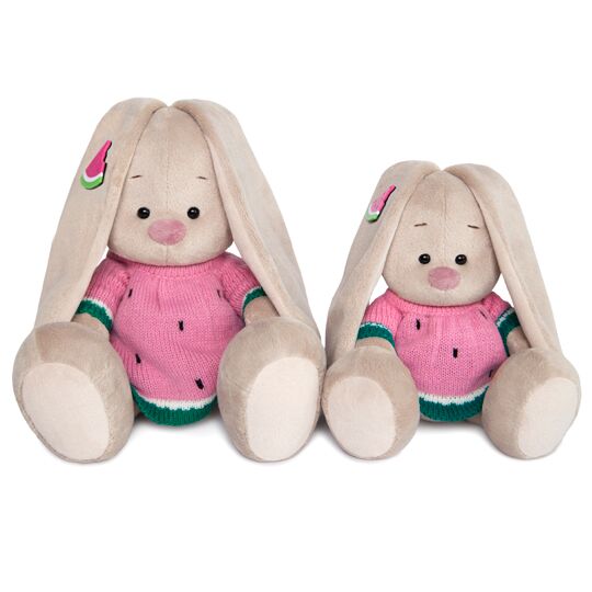 в вязаном платье "Арбузик"