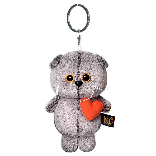 Брелок Кот Басик с сердечком