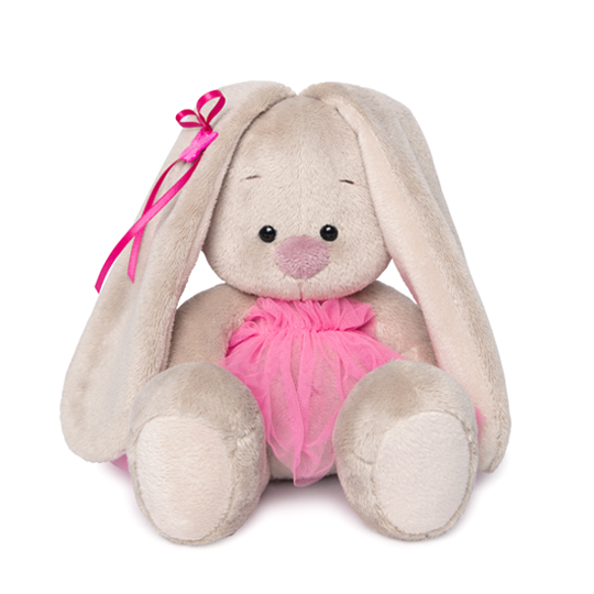 в ярко-розовой юбочке «фонарик»