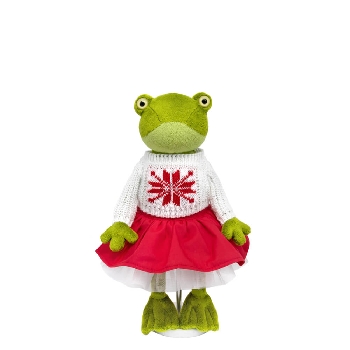 Оливия Кваковская в свитере с орнаментом