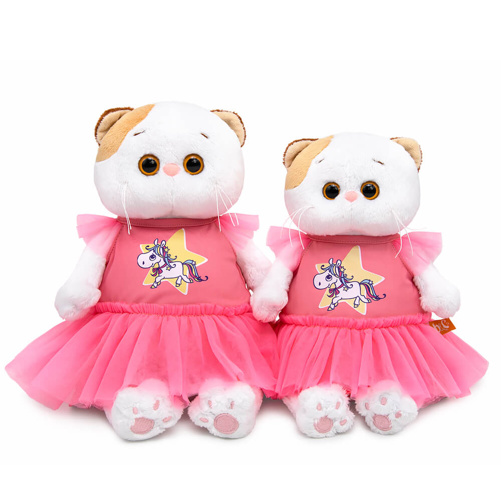 Кошечка Ли-Ли в платье с лошадкой