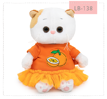 в платье с апельсином