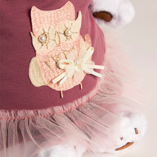 in a dress with owl in a dress with owl