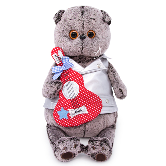 в жилете с гитарой