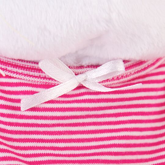 in pink pajamas in pink pajamas