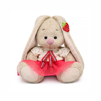 Зайка Ми в блузке и с земляничкой на ушке