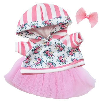 Розовый свитшот с юбкой