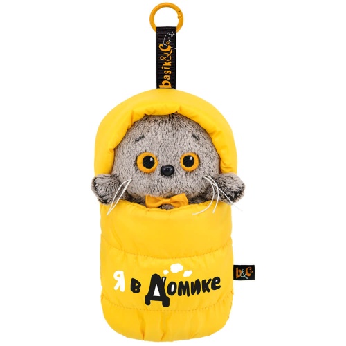 Кот Басик в спальном мешке