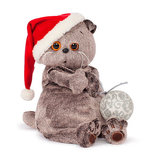 в новогоднем колпачке