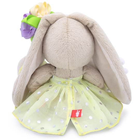 with a bunny and with an elegant flower with a bunny and with an elegant flower