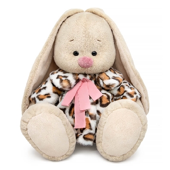 большой в шубе с леопардовым принтом