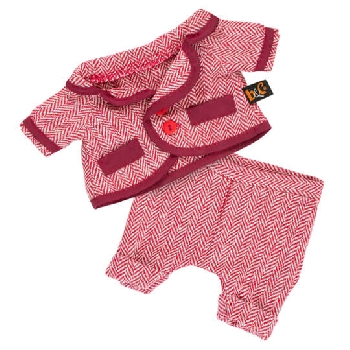 Красный пиджак и брюки в ёлочку