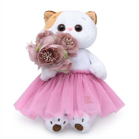 with a bouquet with a bouquet