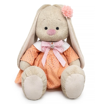 большой в персиковом платье