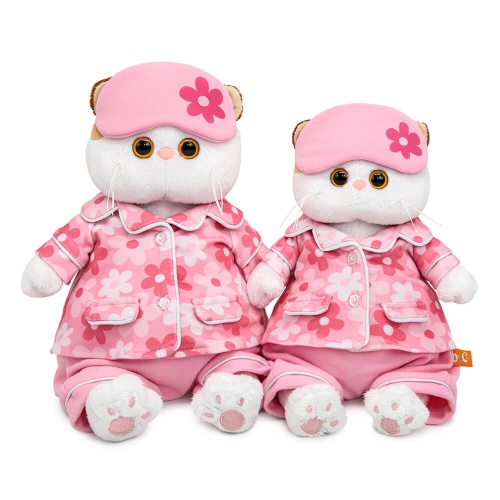 Кошечка Ли-Ли в пижаме с принтом "Цветочек"