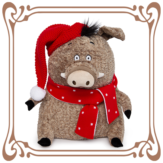 Кабан Портос в красно-белом