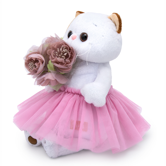 with a bouquet with a bouquet