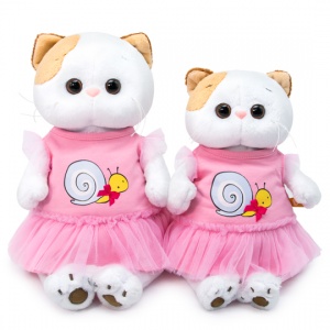 в платье с принтом "Улитка"