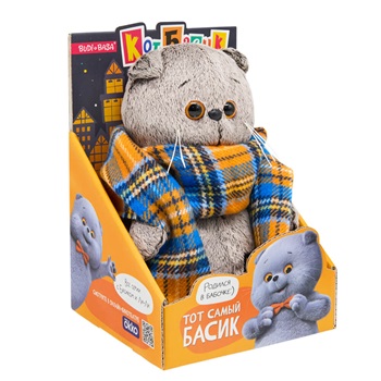 Кот Басик в шарфе в клеточку «Мультсериал»