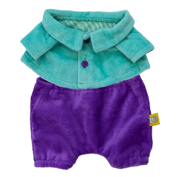 Бирюзовая кофточка и фиолетовые штанишки