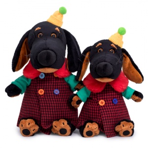 в комбинированном пальто