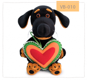 с сердечком из флиса