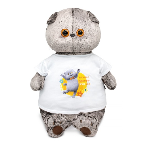 Басик в футболке с принтом "Мультсериал"