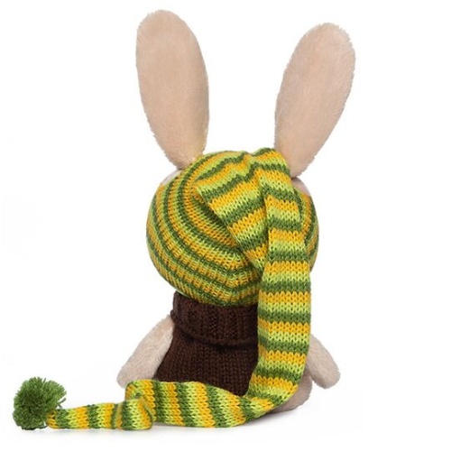 Заяц Антоша в шапочке и свитере