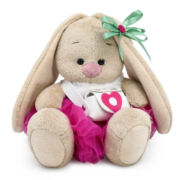 Зайка Ми в меховом воротничке и юбочке