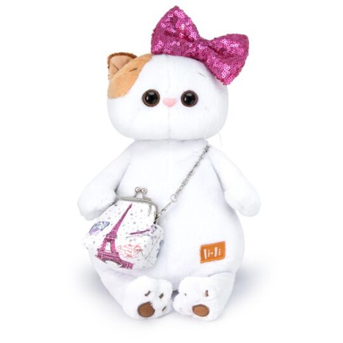 с бантом в пайетках и сумочкой