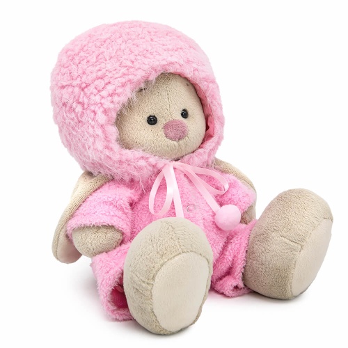 Игрушка Зайка Ми в меховой шапке и комбинезоне