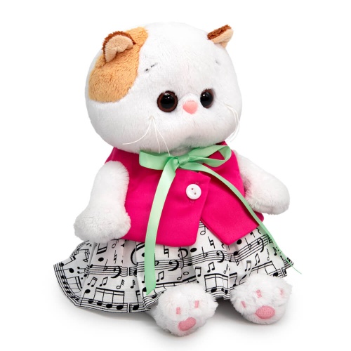 в юбке и малиновом жилете