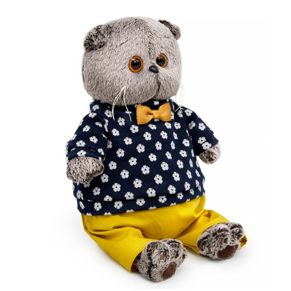 Басик в джемпере в цветочек