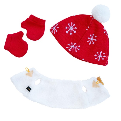 Жилет и шапка с варежками