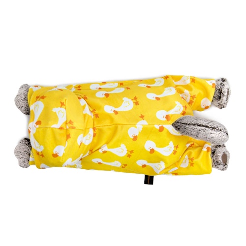 Кот Басик в комбинезоне с принтом "Гусик" (лежачий)