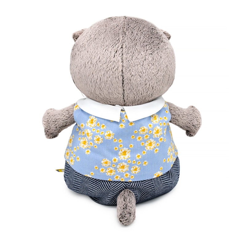 Басик беби в жилете в цветочек и брючках