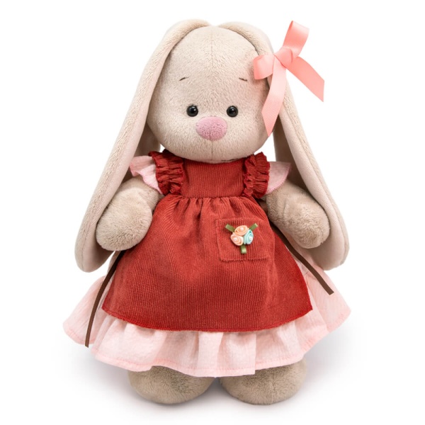 Зайка Ми в платье и переднике с рюшами