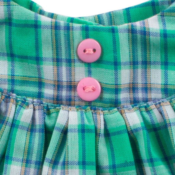 Платье зеленое в клетку