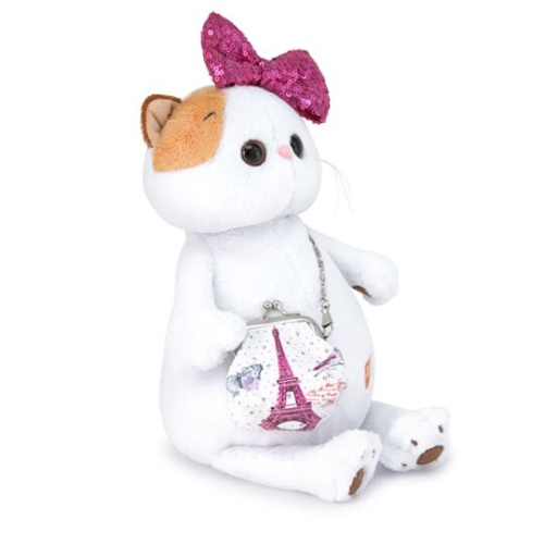 с бантом в пайетках и сумочкой