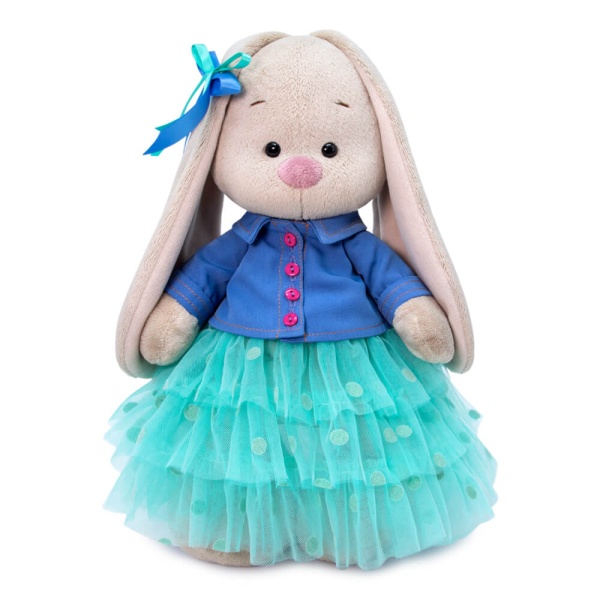 Зайка Ми в юбке и джинсовой курточке