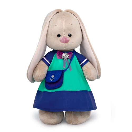 Сине-бирюзовое платье «Круиз» и фетровая сумочка