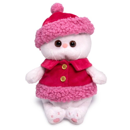 Жилетка и шапка с меховой отделкой