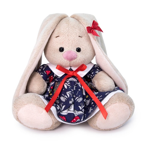 Темно-синее платье с принтом