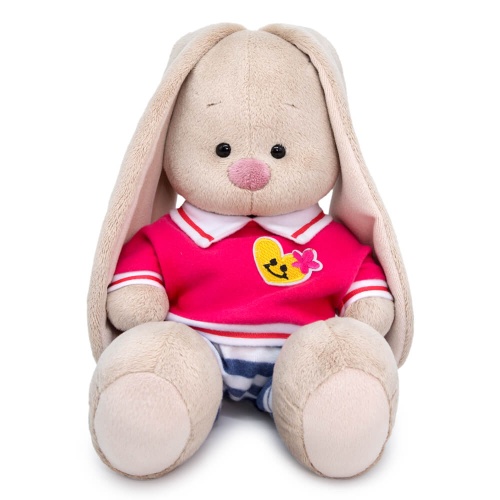 Толстовка поло и полосатые штаны