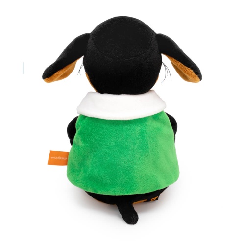 в жилете с белым воротником