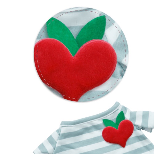 Тельняшка и фетровое сердечко на палочке